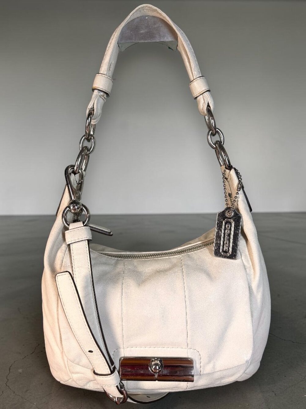 Coach Kristin Leather Convertible Hobo Shoulder Crossbody Bag